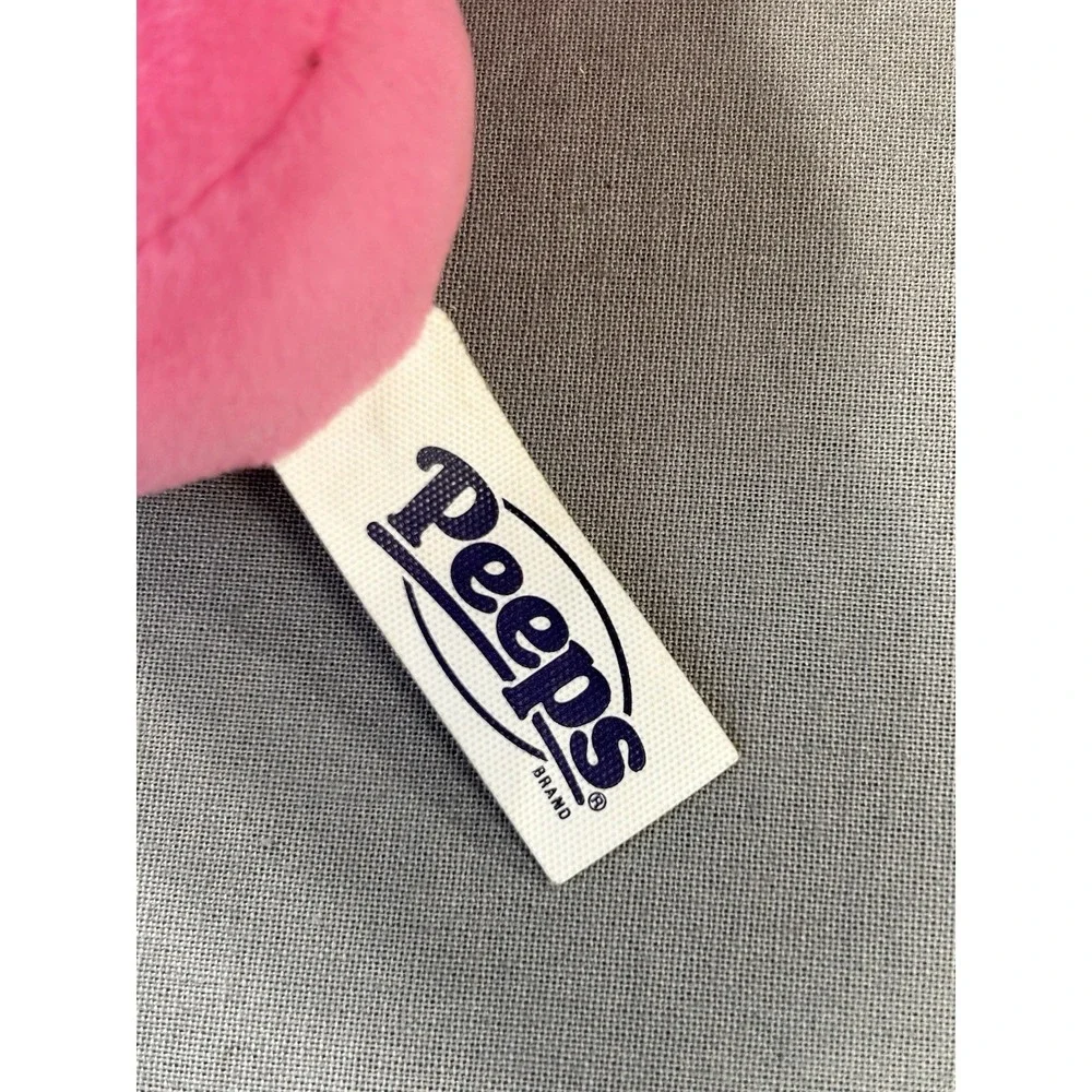 Peeps Brand Pink Bunny Keychain or Backpack Clip 4.25